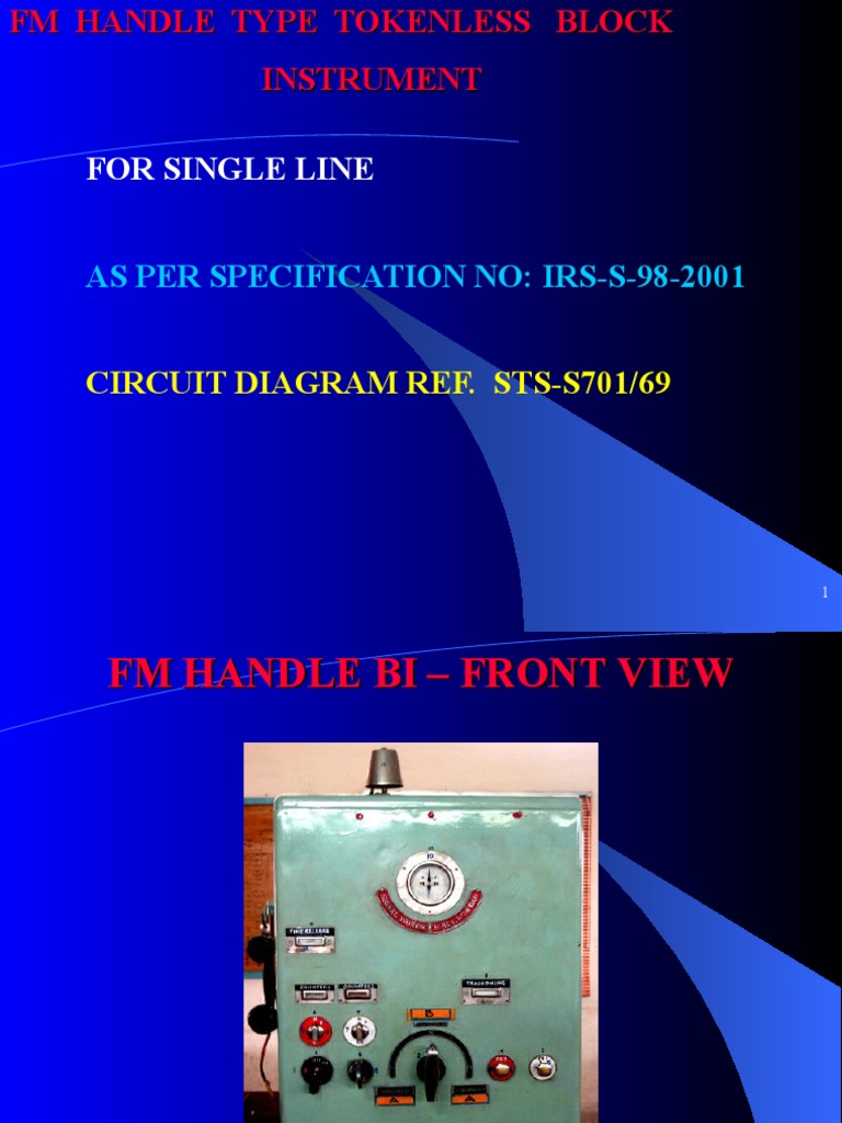 For Single Line: As Per Specification No: Irs-S-98-2001 | PDF | Relay ...