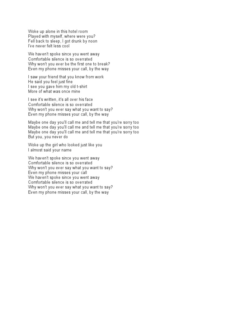 The Dining Table Lyrics