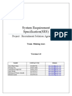 System Requirement Specification (SRS) : Project: Recruitment Solution Agency (RSA)