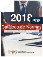 Catálogo de Normas 2018 - MARZO