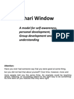 Johari Window: A Model For Self Awareness, Personal Development, Group Development and Understanding