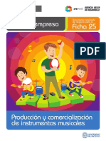 Planes de Negocio Ficha Extendida 25 Produccion y Comercializacion de Instrumentos Musicales