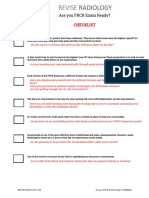 Are You FRCR Exam Ready Checklist (Form)