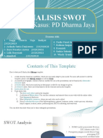 Analisis Swot: Studi Kasus: PD Dharma Jaya