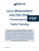 Work Measurement and Timestudy