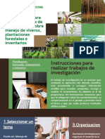 Instrucciones para Realizar Trabajos de Investigación, Sobre Manejo de Viveros, Plantaciones Forestales e Inventarios