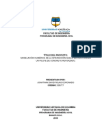 Modelación Numérica de La Interacción Suelo Estructura en Un Pilote de Concreto Reforzado