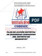 Plan de Accion Distrital de Seguridad Ciudadana 2021