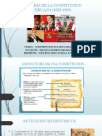 Historia de La Constitucion Peruana (1923-1993)