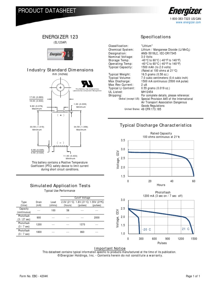 Energizer | PDF