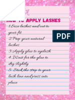 How To Apply Lashes