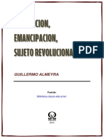 Revolucion Emancipacion y Sujeto Revolucionario