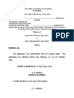 Order Civil Application No 13 of 2013