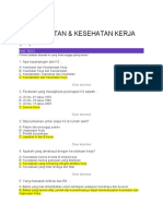 Jawaban Keselamatan & Kesehatan Kerja (k3) Rs