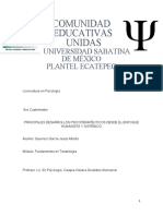 Principales Desarrollos Psicorterapéuticos Desde El Enfoque Humanista y Sistémico