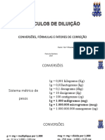 Prática - Cálculos de Diluição