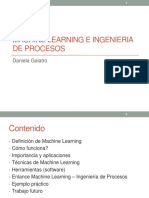 Machine Learning E Ingenieria de Procesos