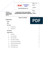 Flare Selection and Sizing (Engineering Design Guideline) : KLM Technology Group