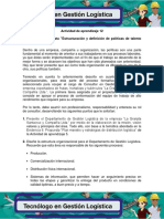 Evidencia 5 Propuesta Estructuracion y Definicion de Politicas de Talento Humano