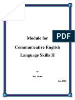 Communicative English Language Skills II (EnLa102)