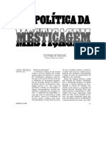 [Artigo] Geopolítica da mestiçagem (Luiz Felipe de Alencastro)