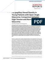 Peripapillary OCTA in Young OAG