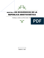 Aspectos Económicos de La República Aristocrática (1)