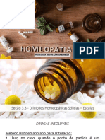 Seção 3.3 - Diluições Homeopáticas Sólidas – Escalas