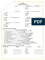 Activity 8 Gerunds and Infinitives