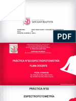 Práctica 2 Espectrofotometría