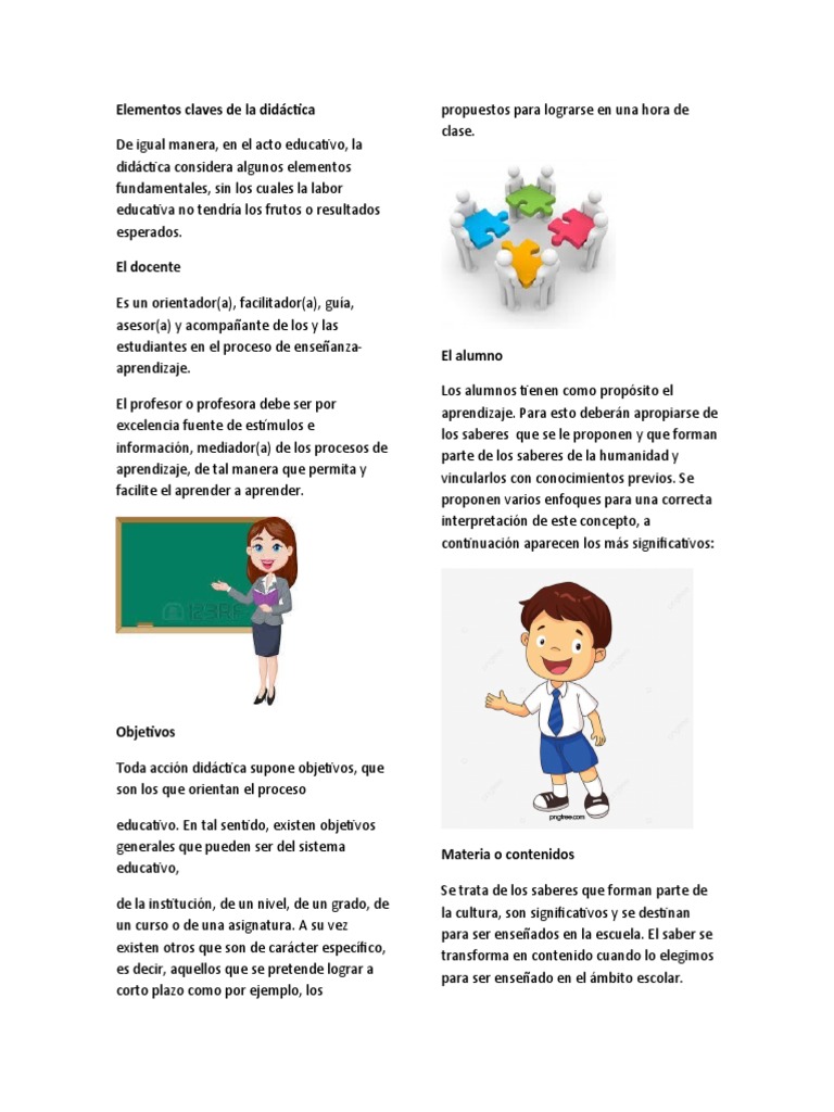 Elementos Claves de la Didáctica | PDF | Experimentar | Investigación ...
