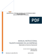 Modulo II Manual Talento Humano Prof. MSc. Edgar Millan