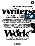 Writers at Work The Paris Review Interviews, Fourth Series by George Plimpton