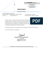 Certificado Medico Infecciones Respiraturias Agudas Leonardo Daniel Cordon Morea
