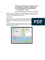 Revision Bibliorafica Del Proyecto de Explotación de Mineral de Cobre en La Vereda Camperucho