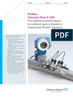 Proline Prosonic Flow P 500: Maximum Performance in Confined Spaces