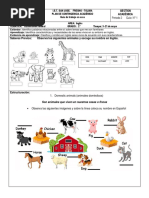 Inglés Guia #1 Grado Segundo (Segundo Periodo)