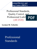 At.2520 Professional Standards Including Quality Control