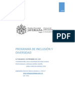 Documento Programa Inclusión y Diversidad Versión Sep2019