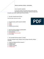 Questionário de Anatomia Sistêmica - Sistema Respiratório