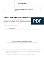 Farofa de Banana e Castanha-De-Baru _ Receitas _ Receitas