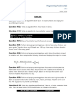 Programming Fundamentals Lab Solutions