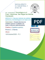 Práctica 4 - Sub.1 - Equilibrio Químico - Rivera Campos Juan Orlando - P.2 - 3ALQ