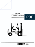 Clark PWD 36 Forklift Service Repair Manual