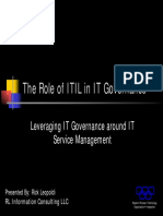 ITSM ITIL and IT Governance