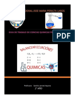 Guia de Trabajo en Ciencias Quimicas Periodo II Segundo Año A.C