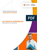 Actividad de Aprendizaje 2 METODOLOGIA