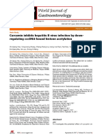 Curcumin inhibits hepatitis B virus infection by down-regulating cccDNA-bound histone acetylation