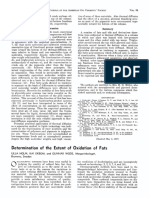 Determination of The Extent of Oxidation of Fats: Interpretation and Discussion