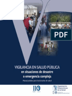 Vigilancia en Salud Publica en Situaciones de Desastre